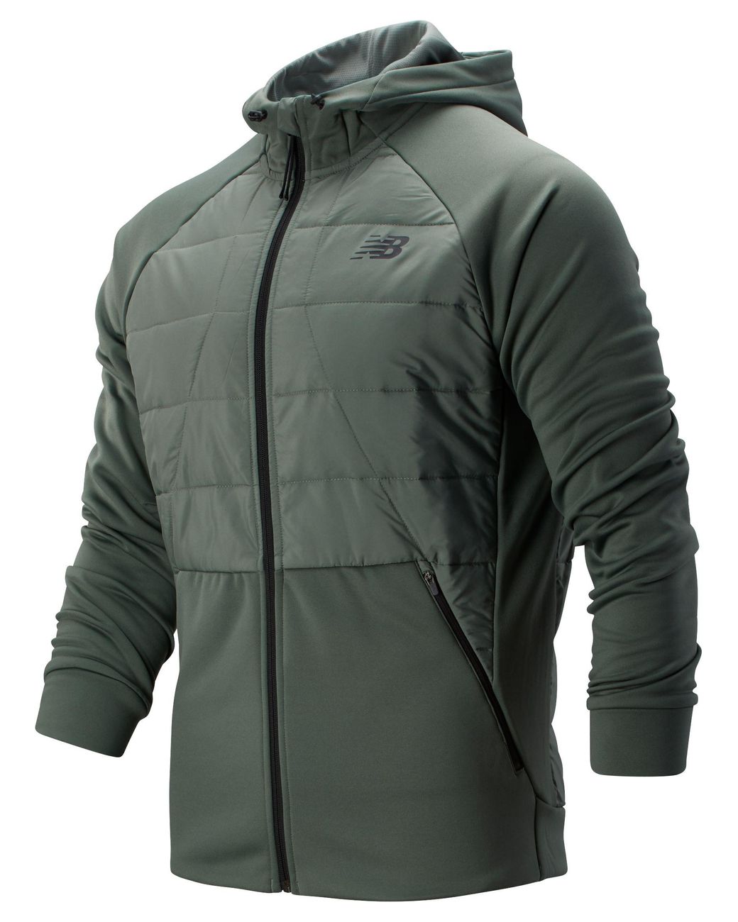 New Balance Fleece Tenacity Hybrid Puffer Jacket in Slate Green (Green) for Men Save 52 Lyst