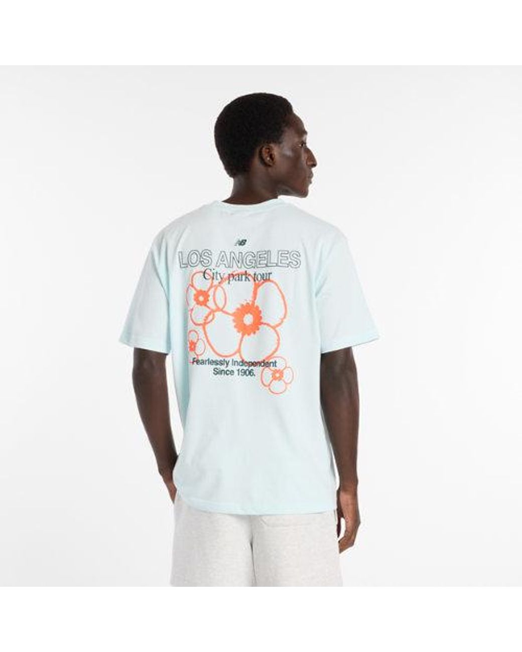 New Balance White La City Run T-Shirt for men
