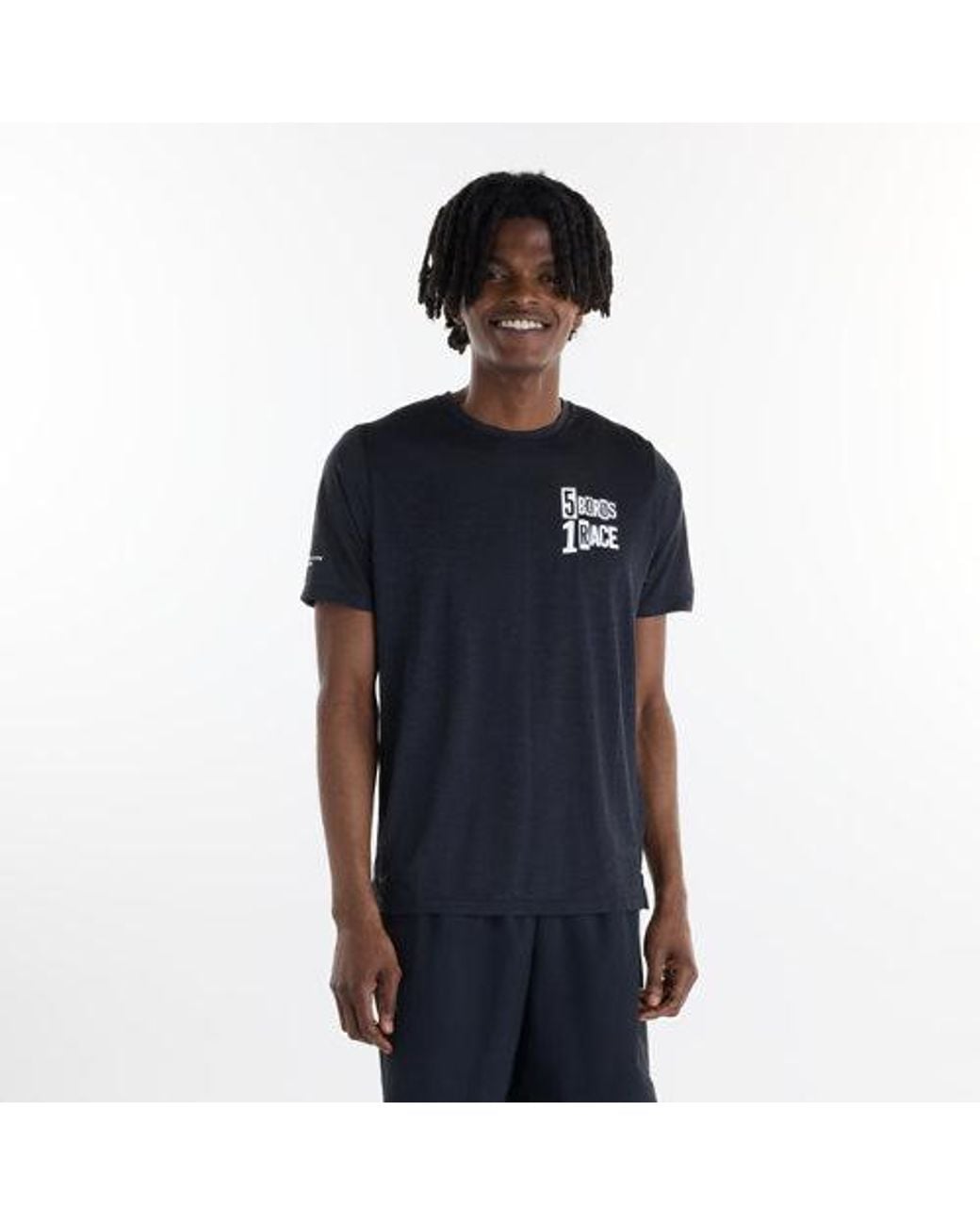 New Balance Blue Nyc Marathon Rc Essential Graphic T-Shirt for men
