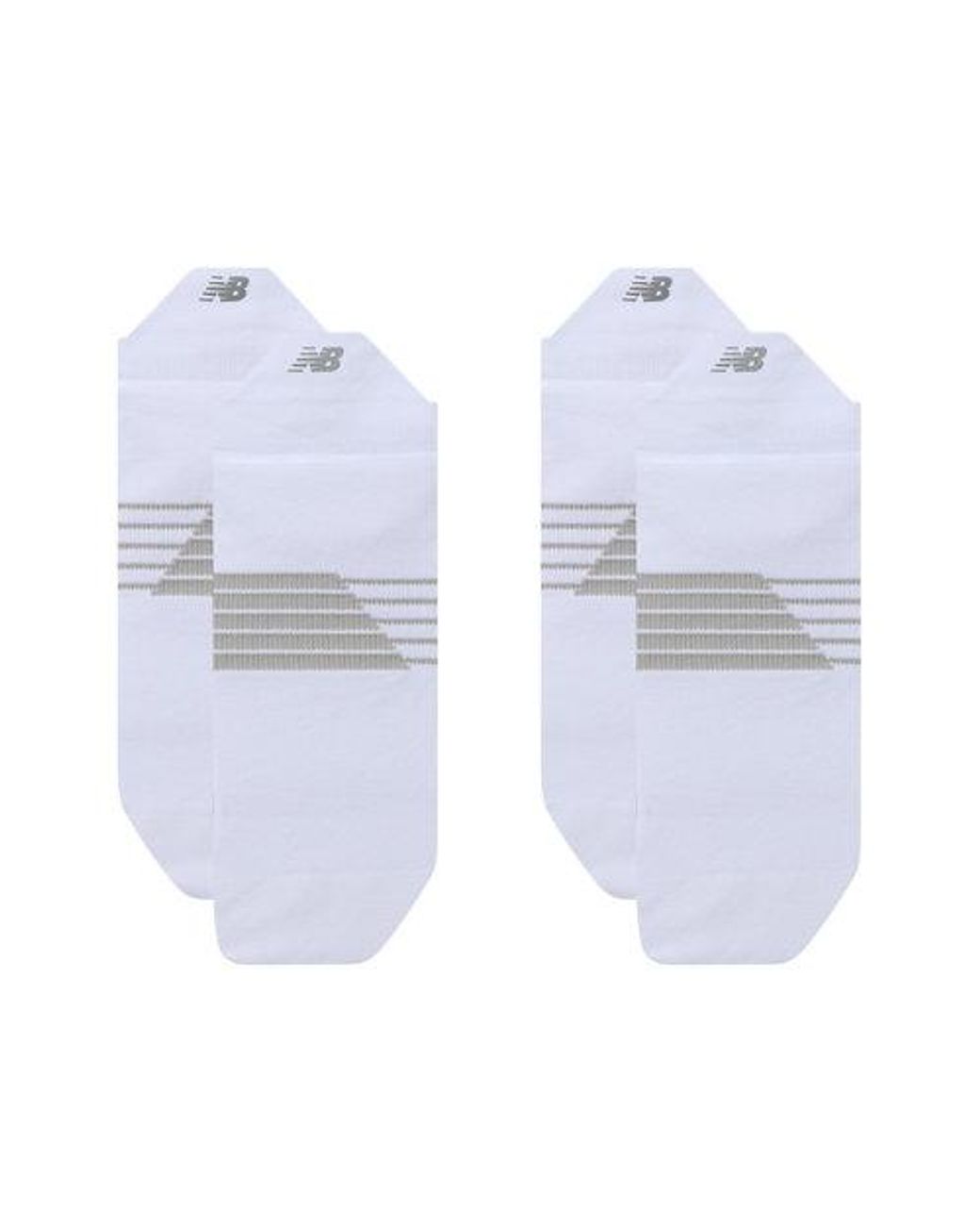 New Balance White Pro Training Cushion Tab Socks 2 Pack