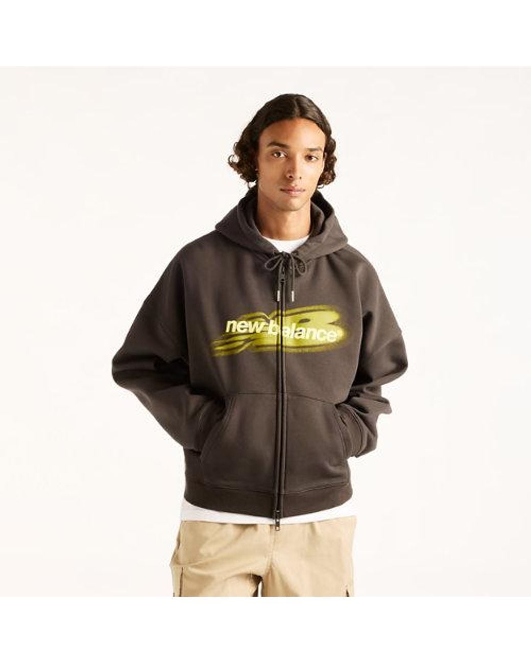 New Balance Brown Street Classics Distort Fz Hood for men