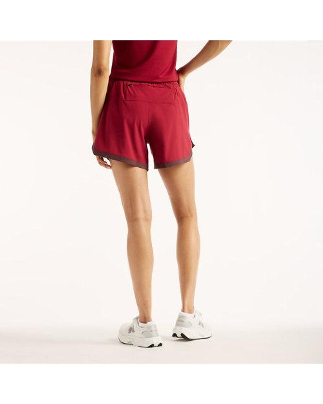 New Balance Red Rc Essential Short 5"