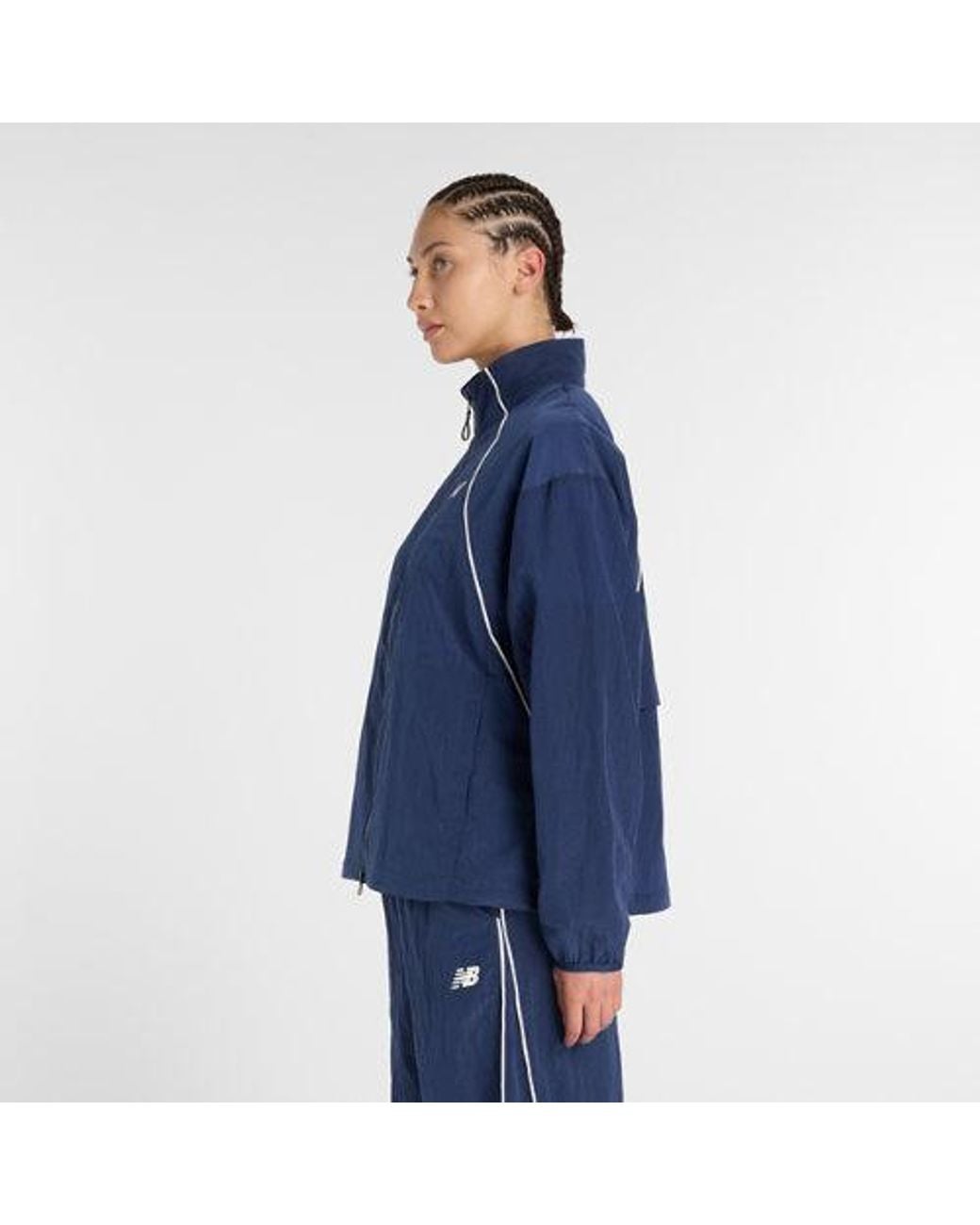 New Balance Blue Sport Legacy Track Jacket