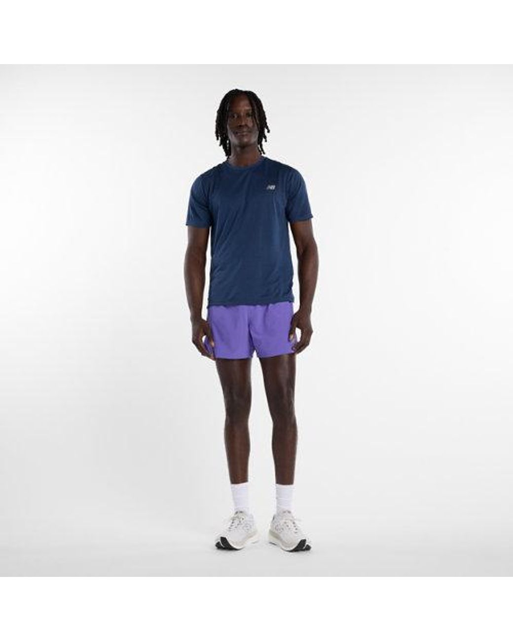 New Balance Purple Rc Short 5" for men