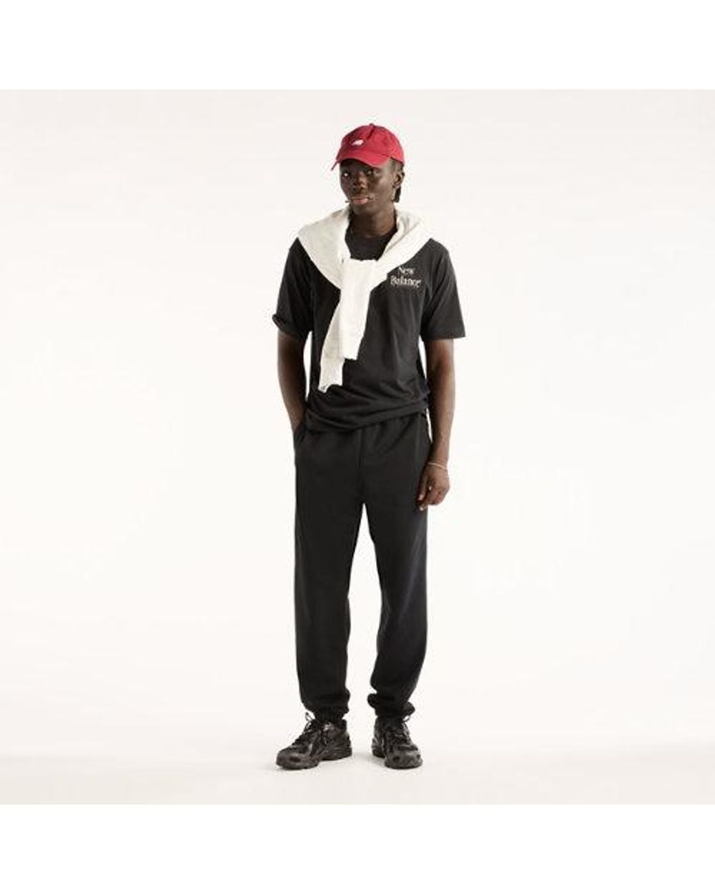 New Balance Black Digitally Remastered Hands T-Shirt for men