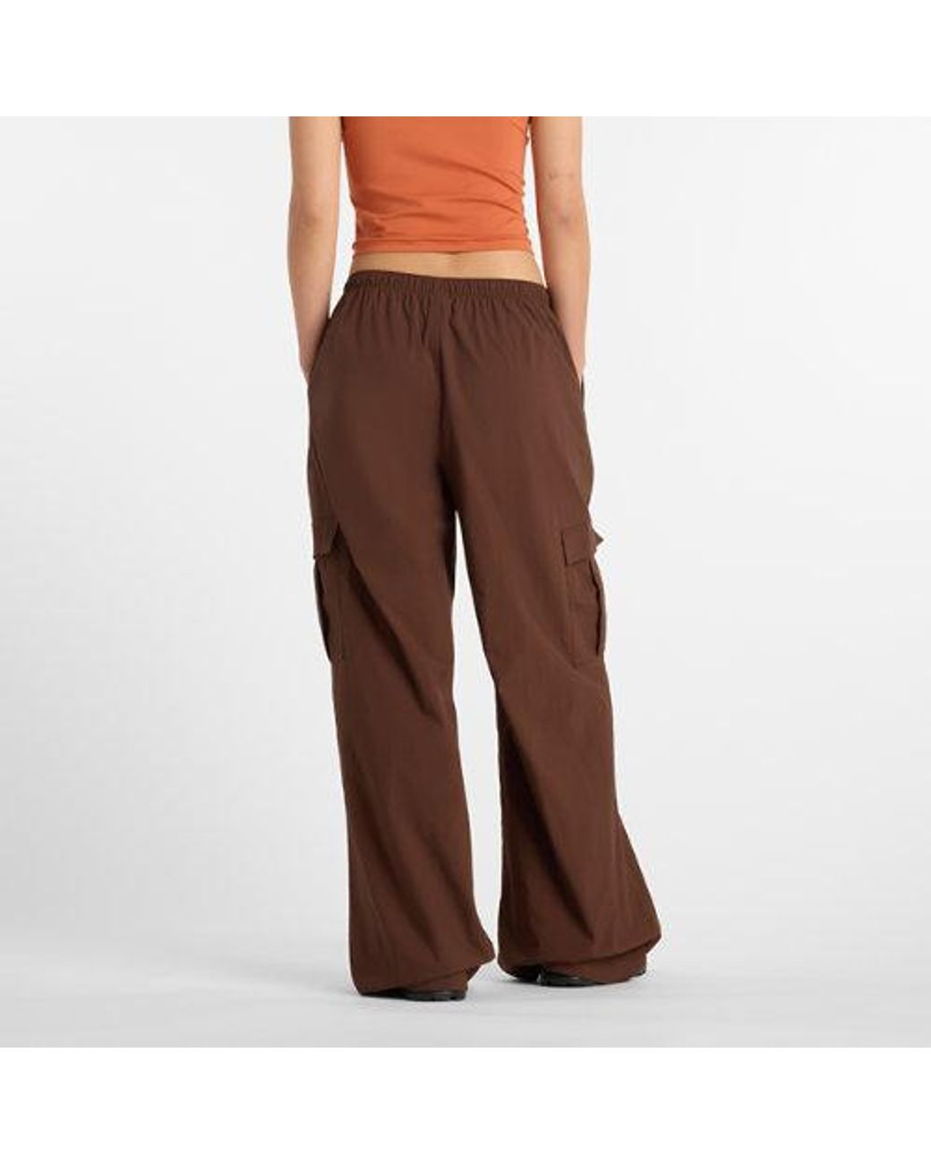 New Balance Brown Woven Cargo Pant