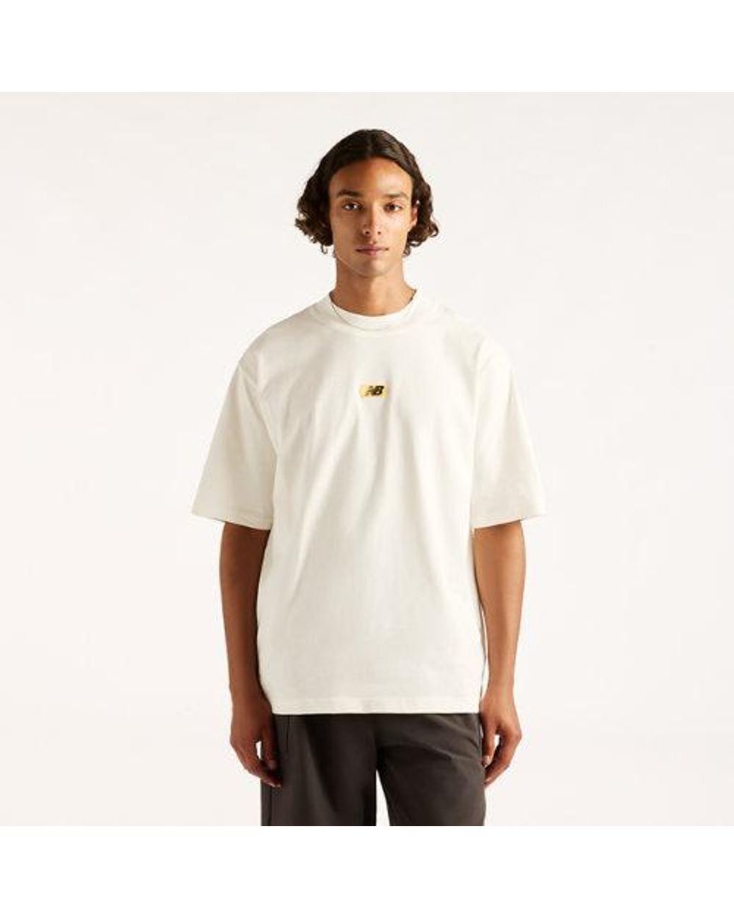 New Balance White Street Classics Multi Blur T-Shirt for men