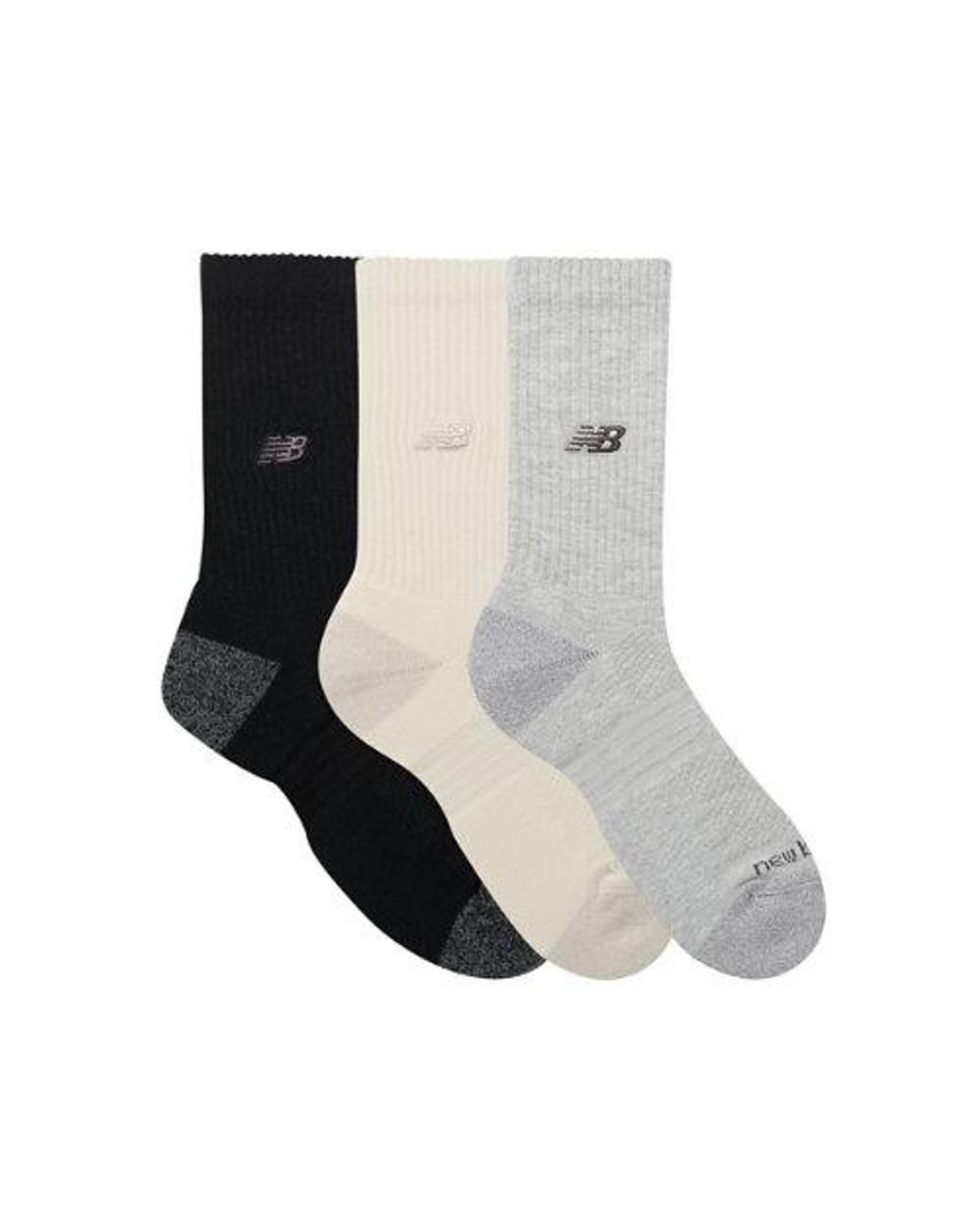 New Balance Black Active Premium Crew 3 Pack Socks 3 Pack