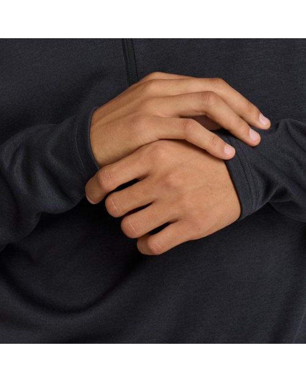 New Balance Black Sport Knit 1/4 Zip for men