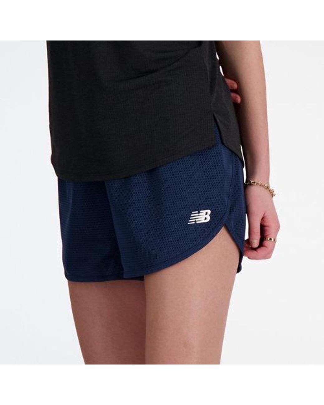 New Balance Blue Athletics Mesh Short