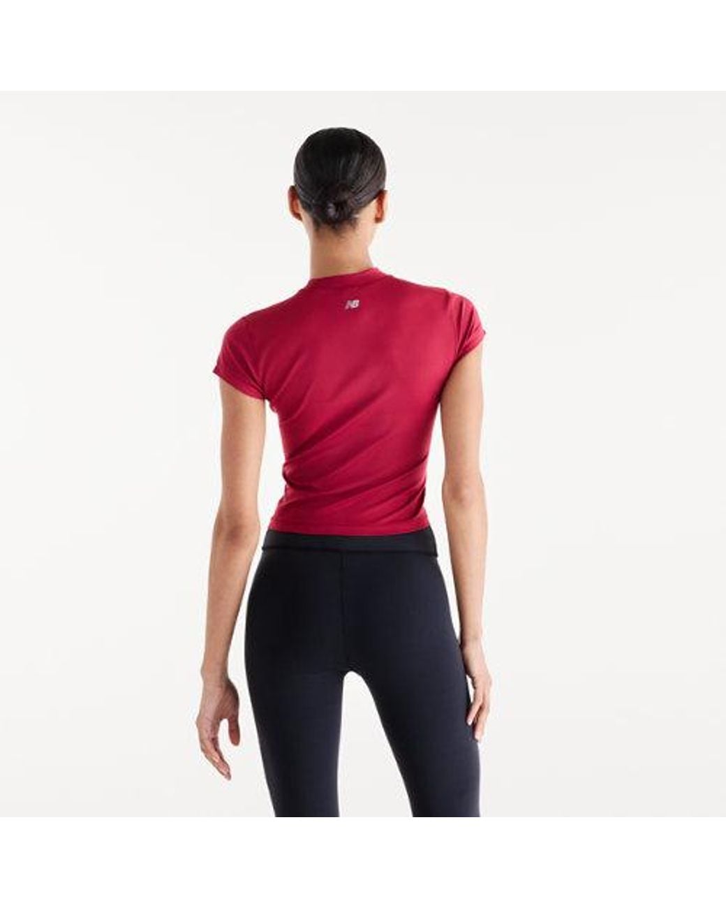 New Balance Red Nb Define Fitted T-Shirt