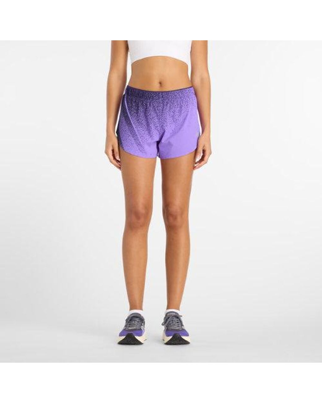 New Balance Blue Rc Ultra Light Printed Short 3"