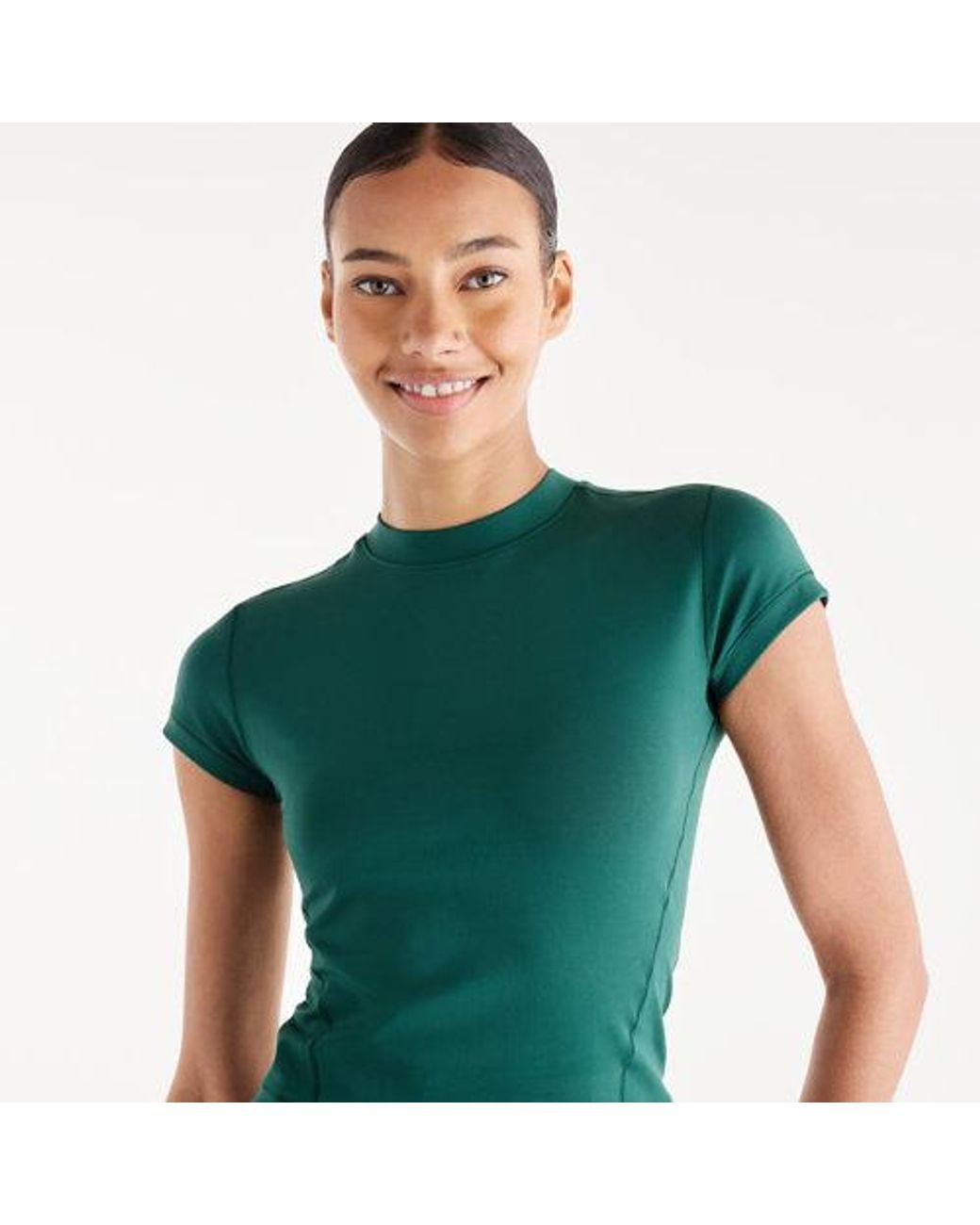 New Balance Green Nb Define Fitted T-Shirt