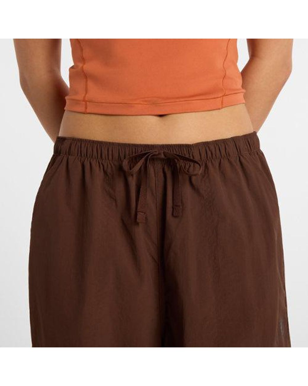 New Balance Brown Woven Cargo Pant