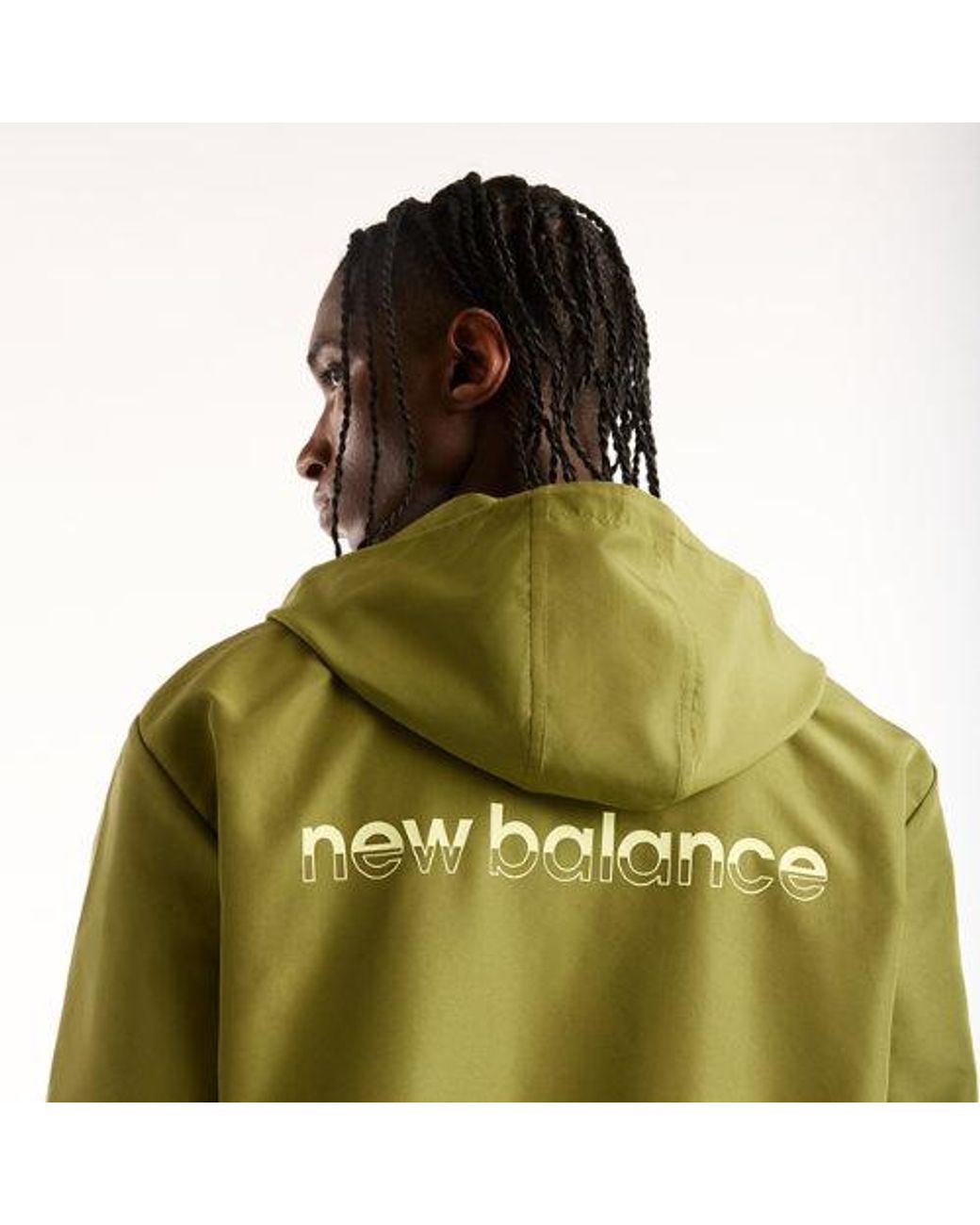 New Balance Green Trackside Woven Jacket for men