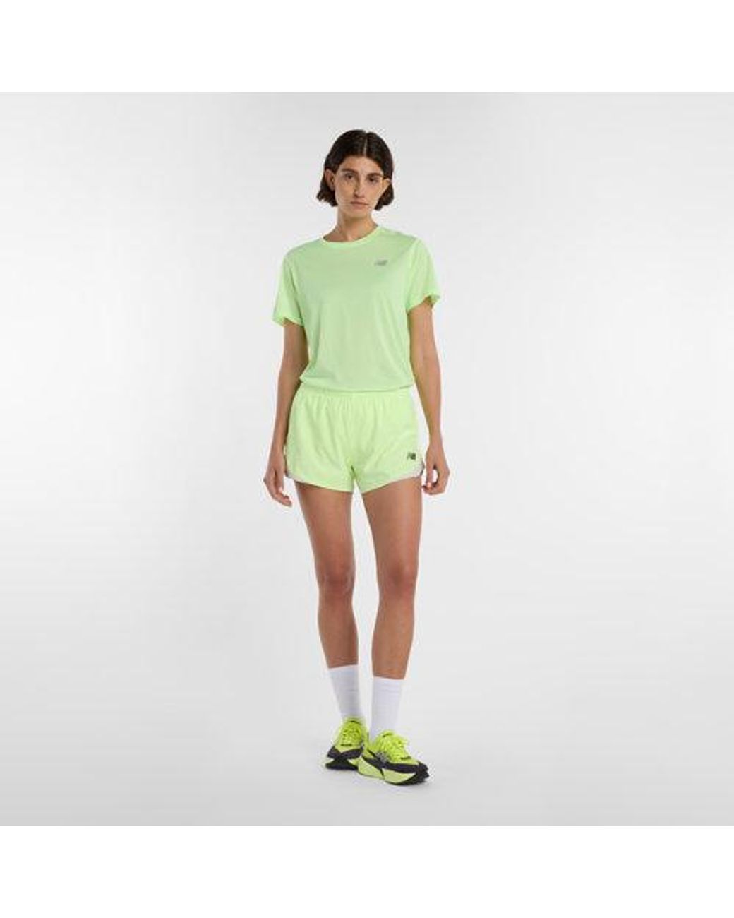 New Balance Yellow Rc Essential Short 3"