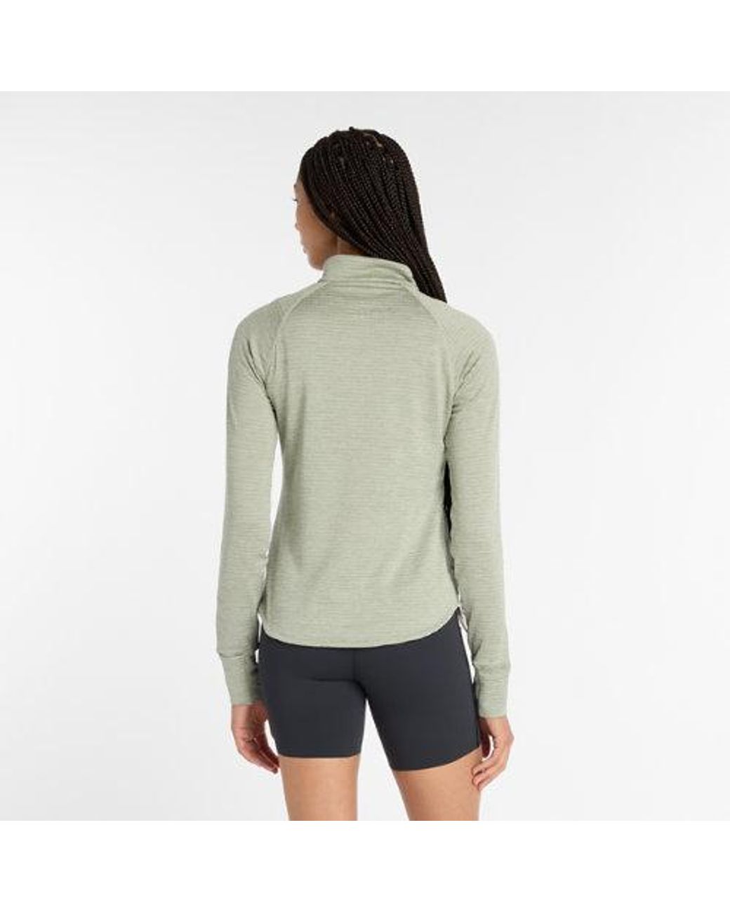 New Balance Green Rc Essential Heat Grid 1/2 Zip