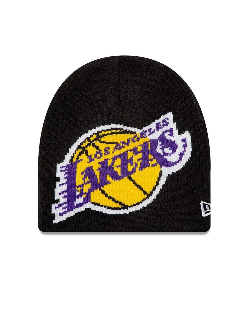 KTZ La Lakers Nba Skull Knit Beanie Hat in Black for Men Lyst UK