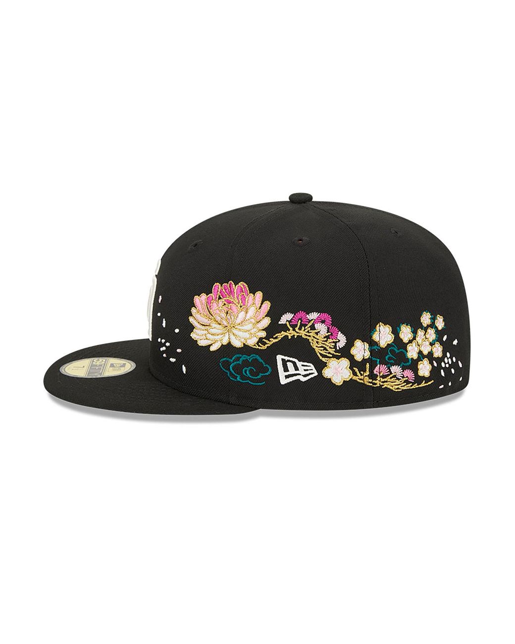 KTZ San Diego Padres Cherry Blossom 59fifty Fitted Cap in Black 
