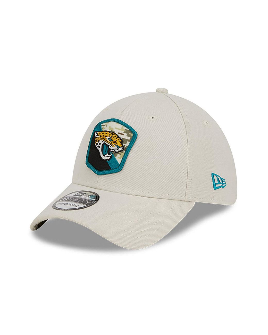 New Era Men's Jacksonville Jaguars Top Visor 39Thirty Black Stretch Fit Hat