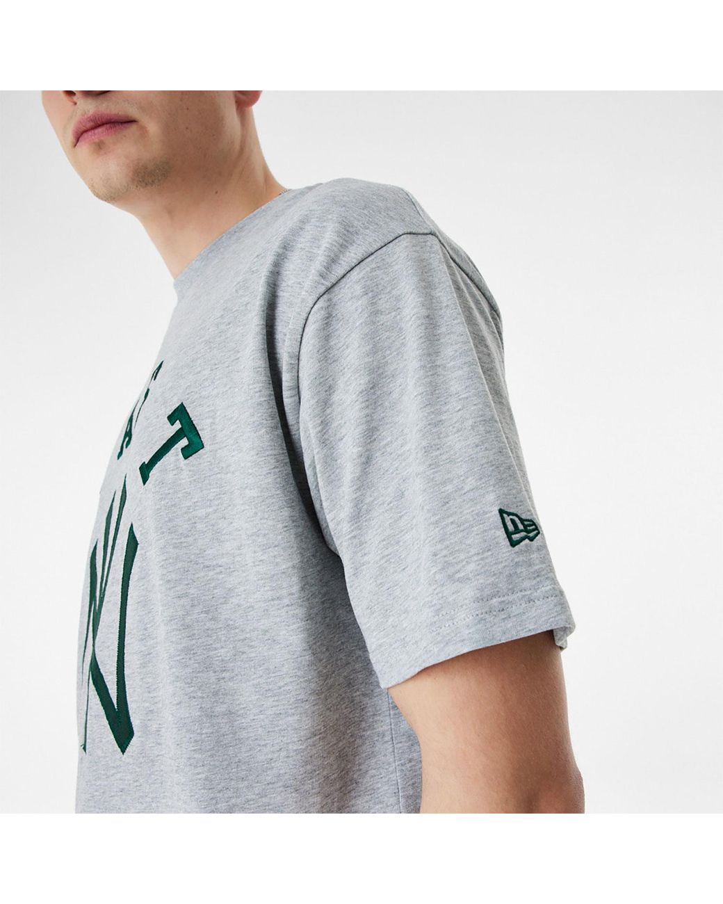 T-shirts New Era New York Yankees Team Wordmark Oversized Tee Navy/ White
