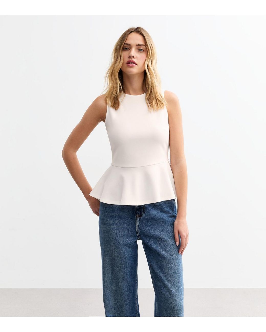 Peplum hem top sale