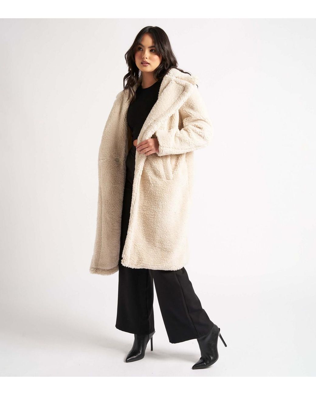 Cream teddy coat sale