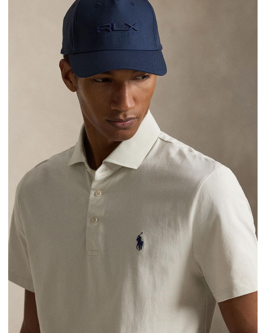 Rec'd Ralf Ralph Lauren Rlx Energy Lisle Polo Shirt in Natural for Men | Lyst
