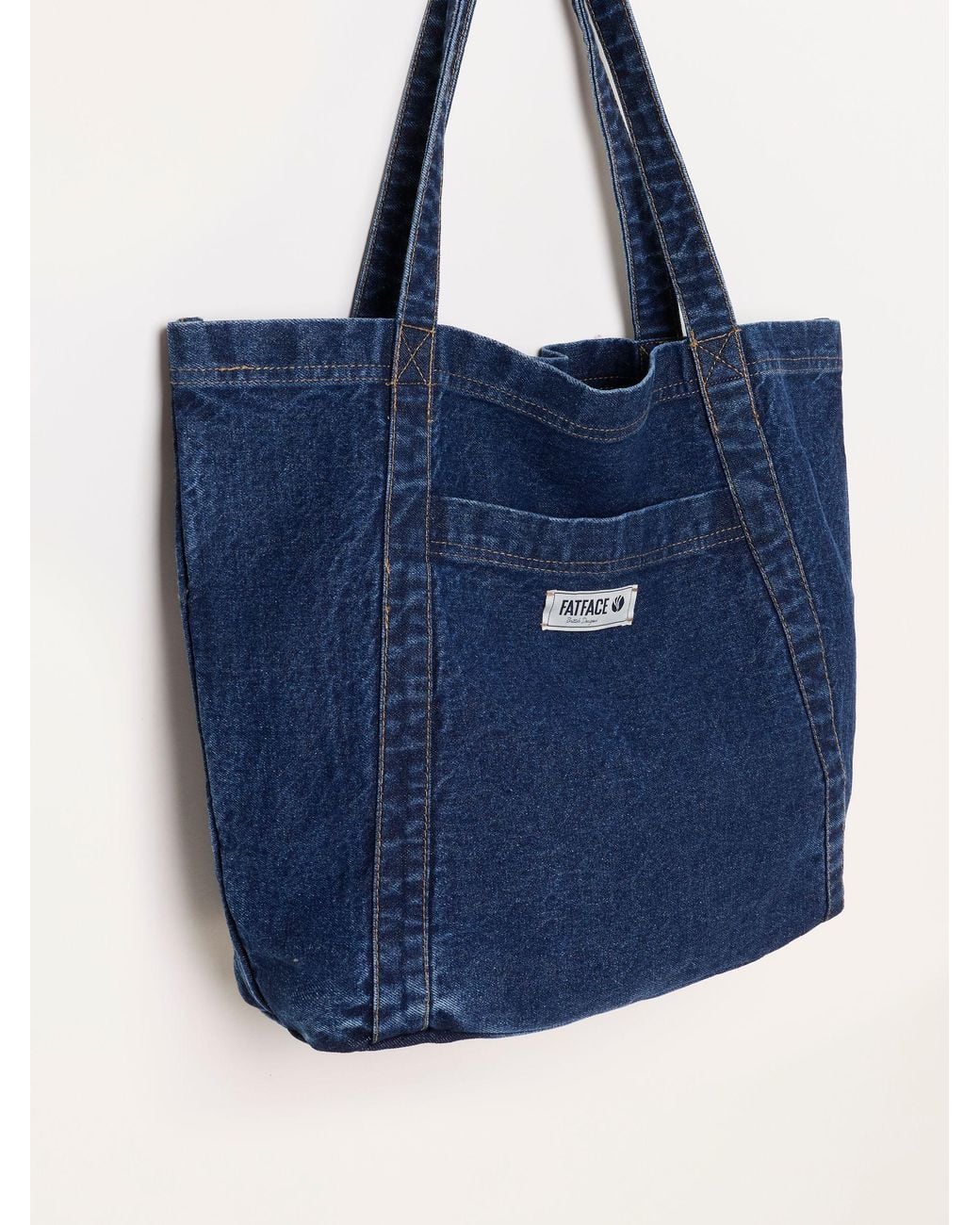 FatFace Blue Fatface Astrid Denim Dark Denim Tote Bag