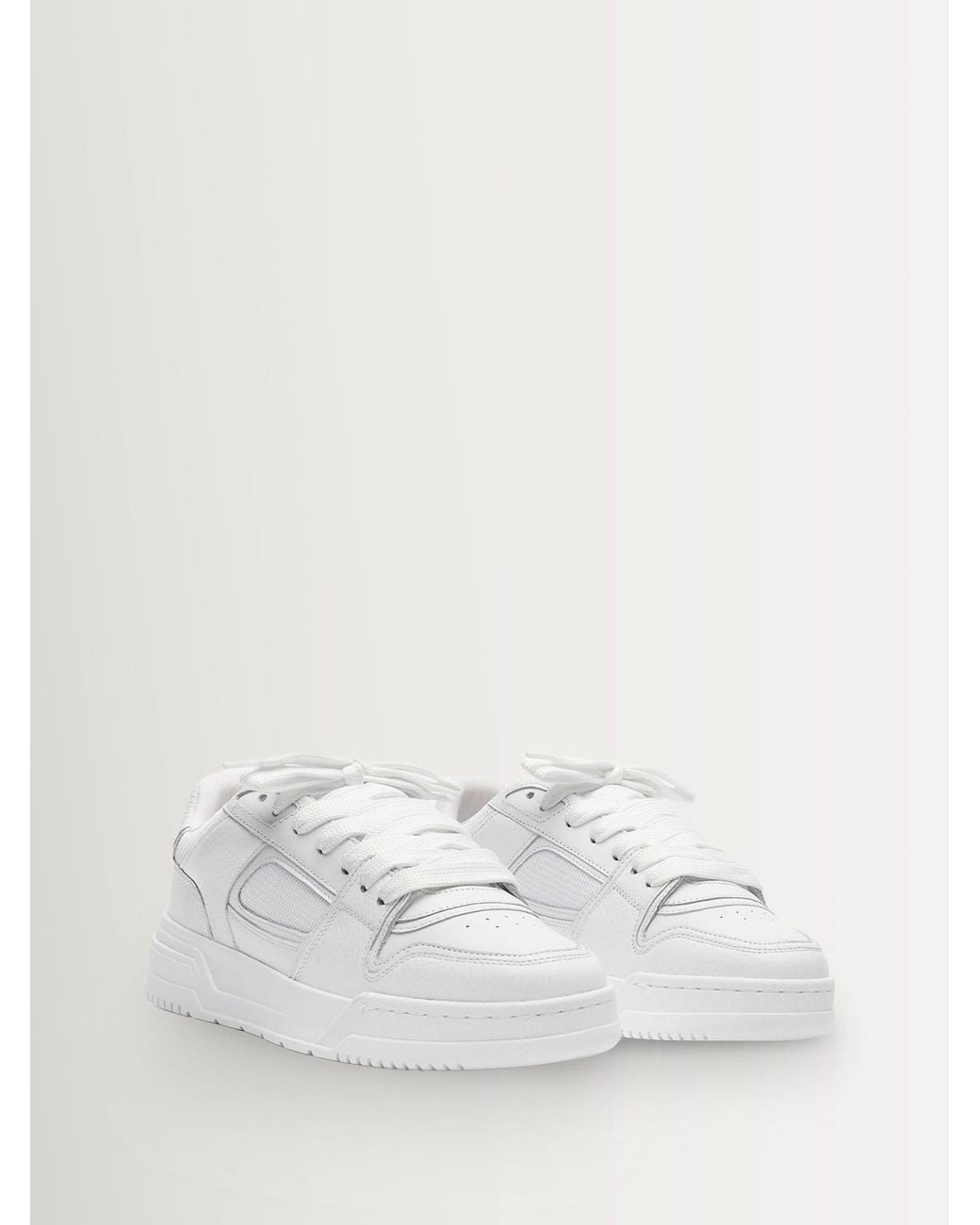 Cleens White Layup Trainers for men