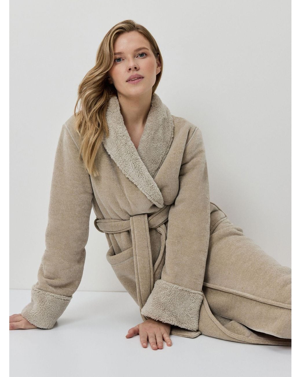 ARUELLE Natural Esme Bathrobe