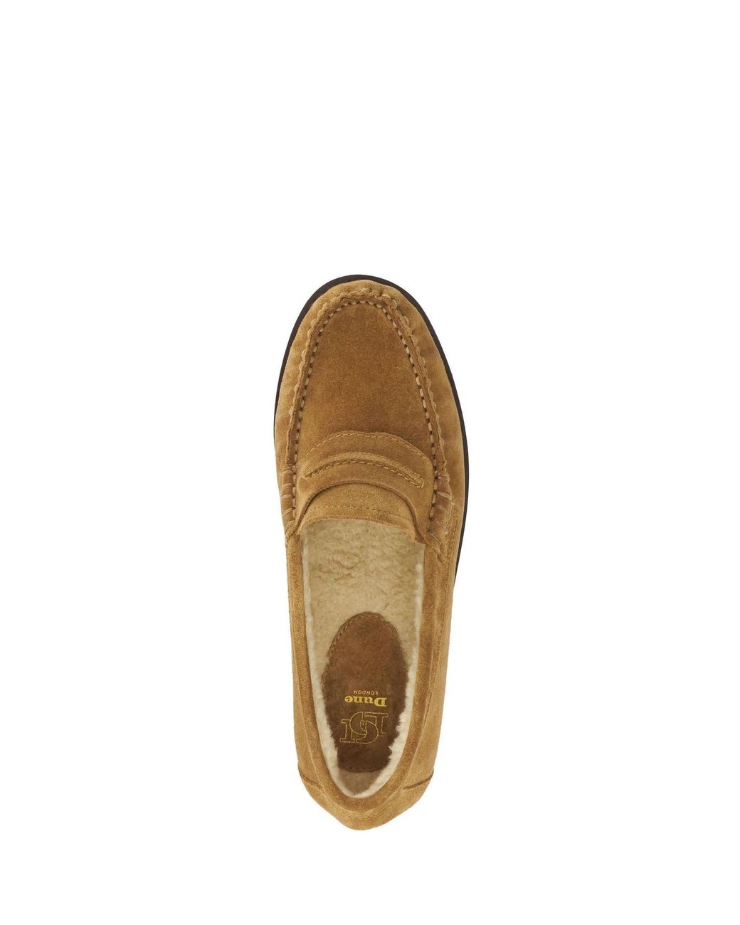 Dune Brown Genuinee Loafers