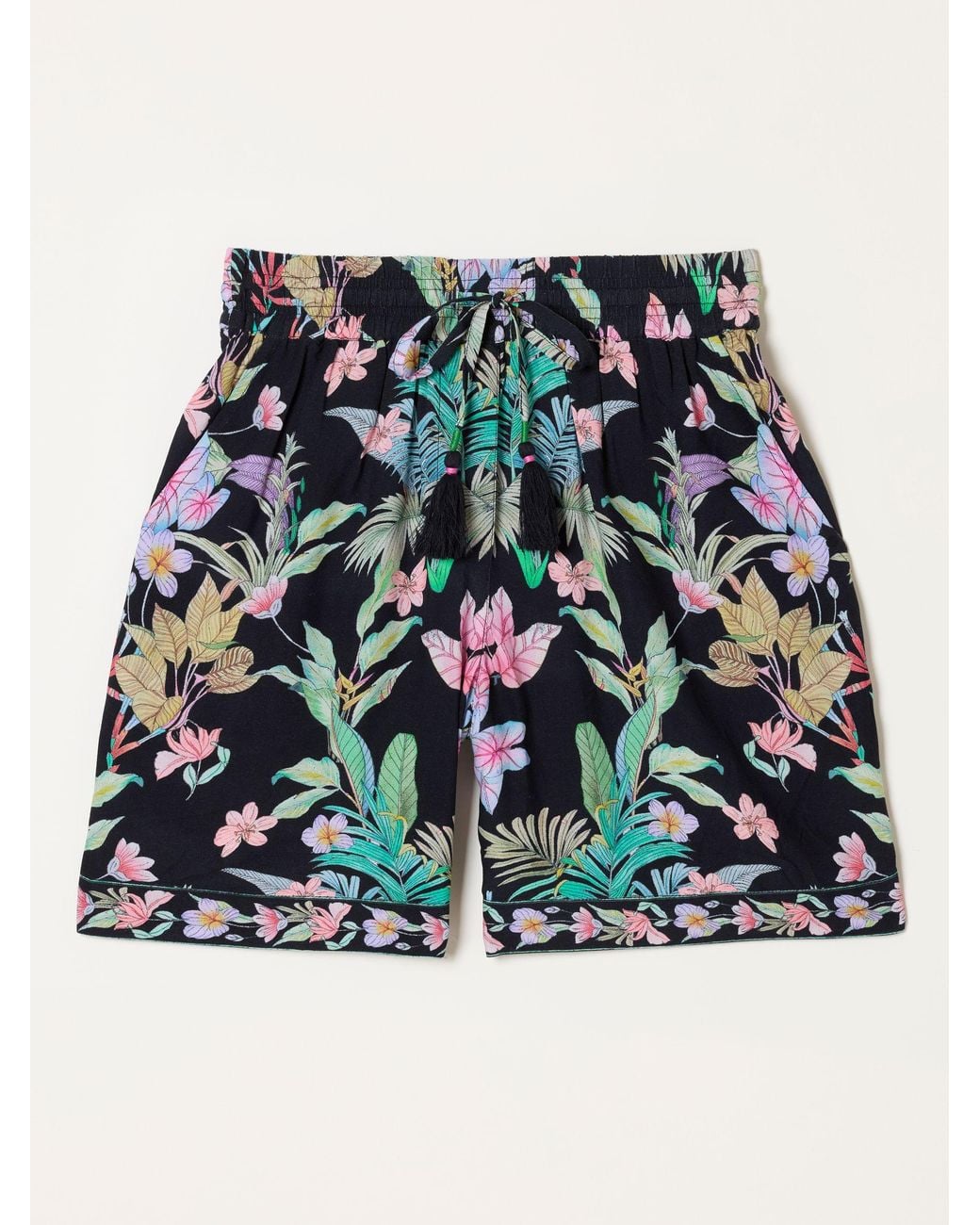 FatFace Multicolor Anna Tropical Longline Shorts