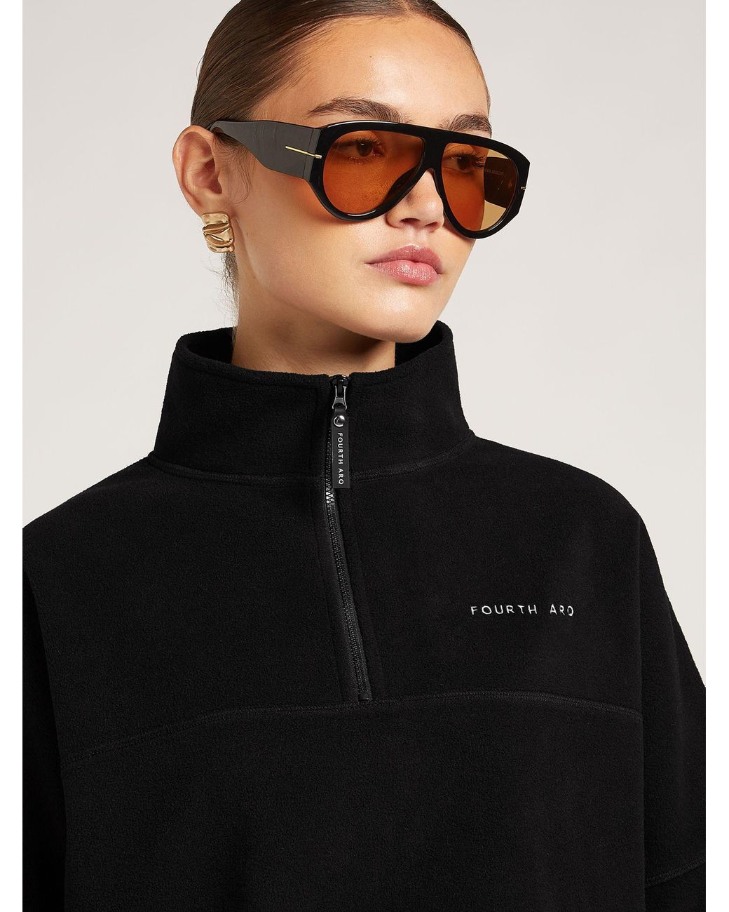 4th Arq Black Devan 'Cloud' Half-Zip Fleece