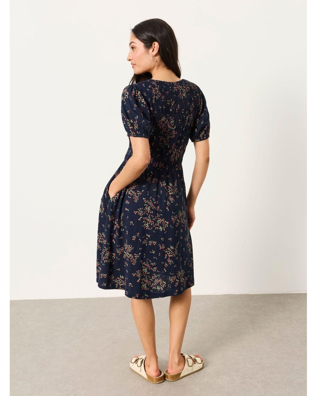 FatFace Blue Nora Petite Jersey Dress