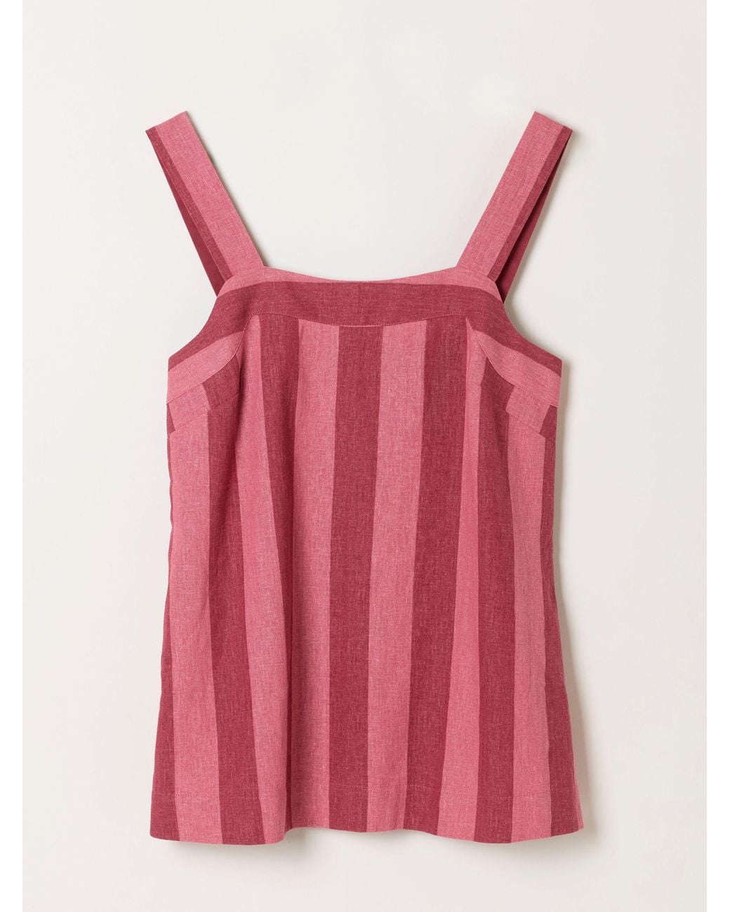 FatFace Red Joesie Petite Stripe Cami