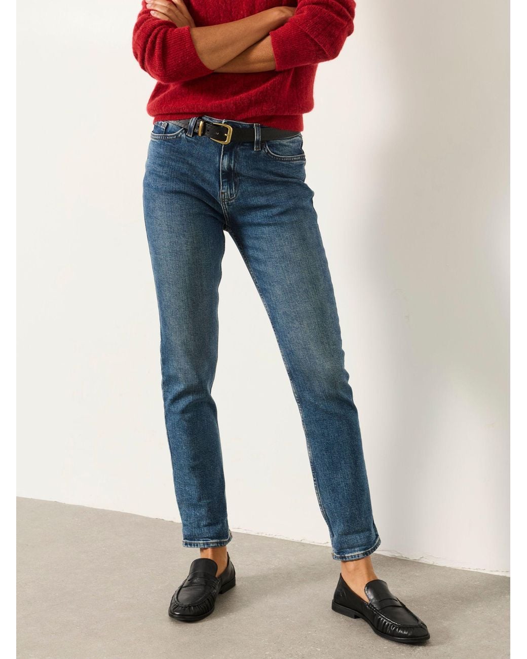 FatFace Blue Chesham Petite Slim Jeans