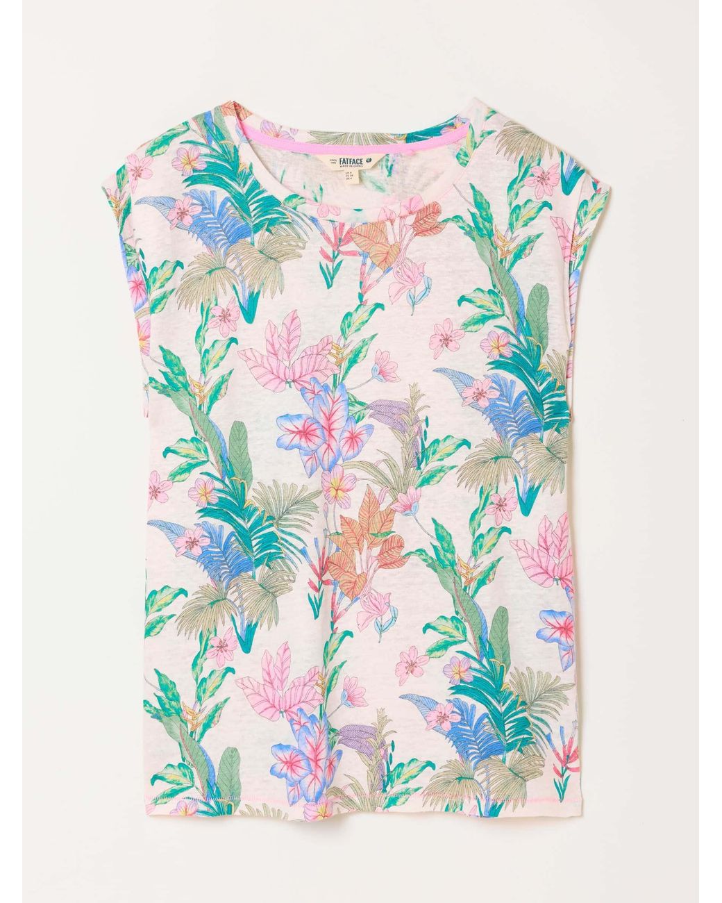 FatFace Pink Lou 100% Linen Tank Top