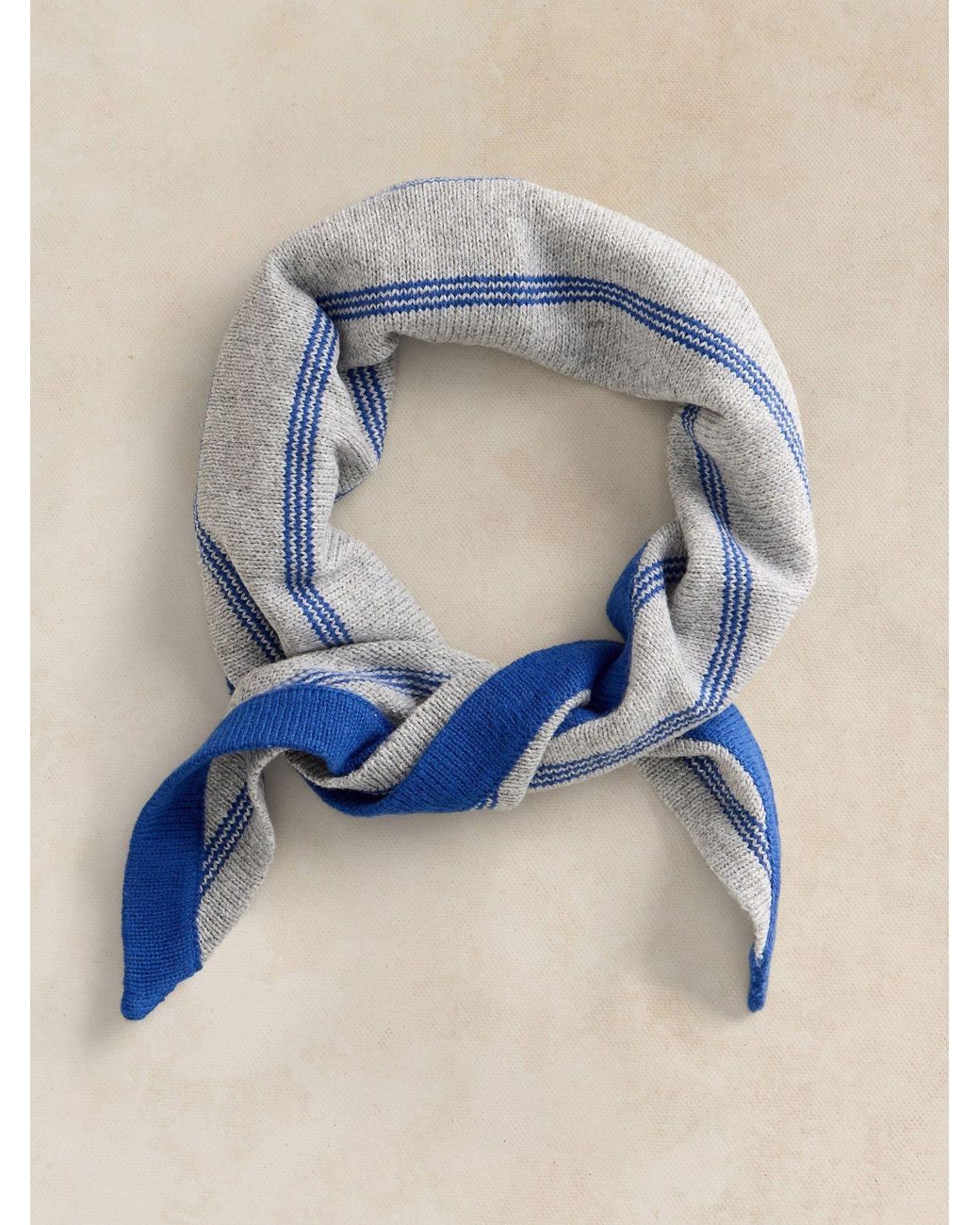 White Stuff Blue Eve Triangle Scarf