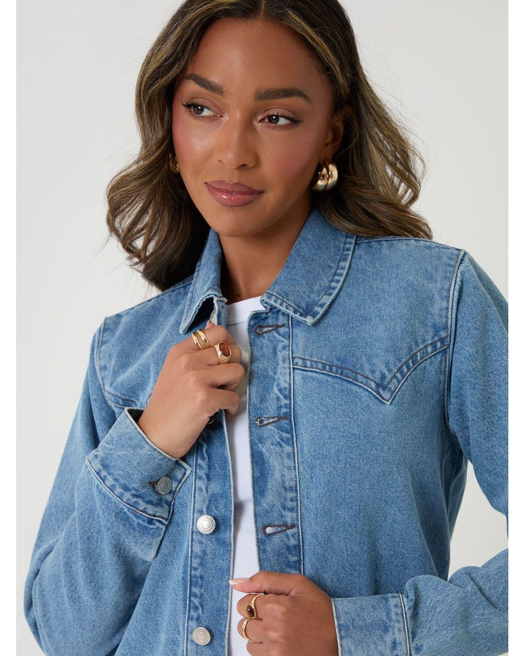 Threadbare Blue Belted Denim Jacket