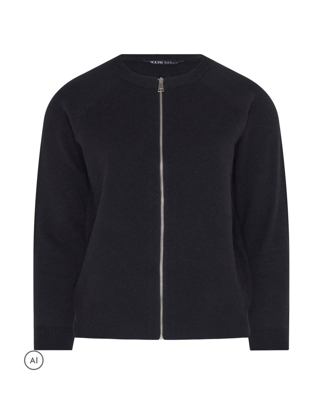 Yours Curve Blue Button Through Cardigan