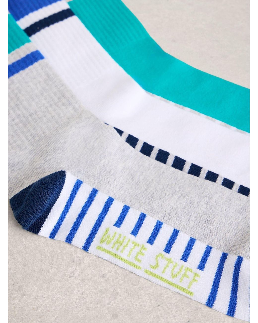 White Stuff Blue Lobster Ankle Socks 3 Pack for men