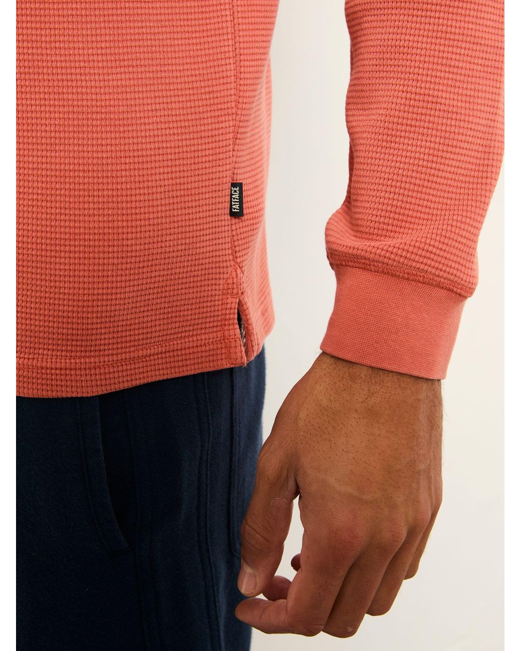 FatFace Red Wye Crew Neck Sweat for men