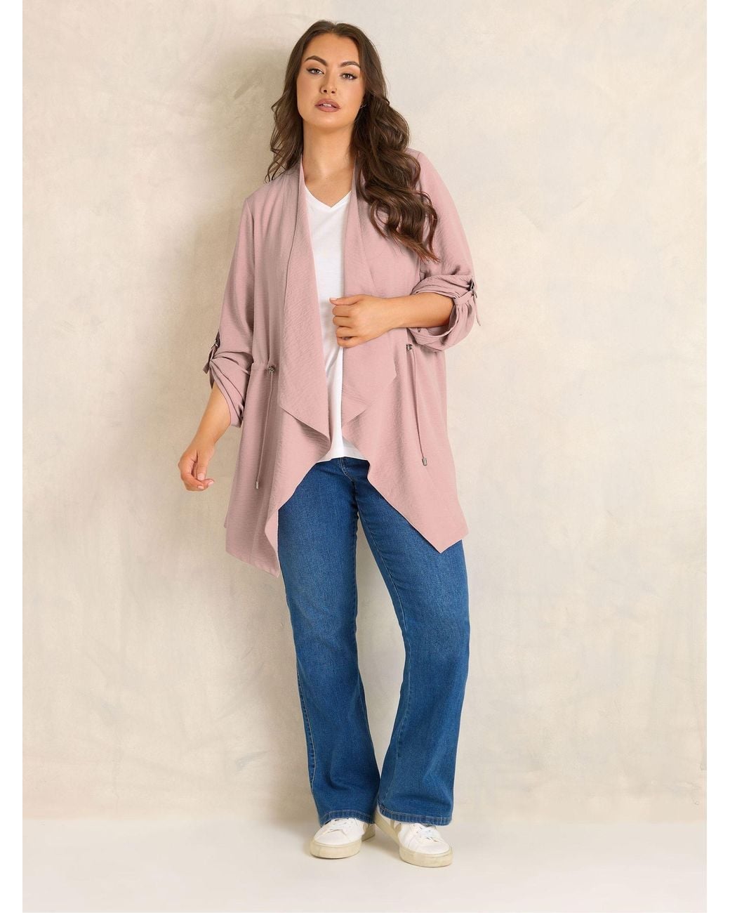 Evans Pink Airflow Waterfall Jacket