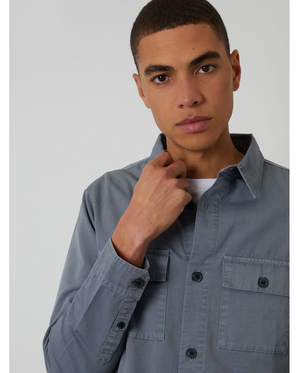 Threadbare Gray Lightweight Jacket for men