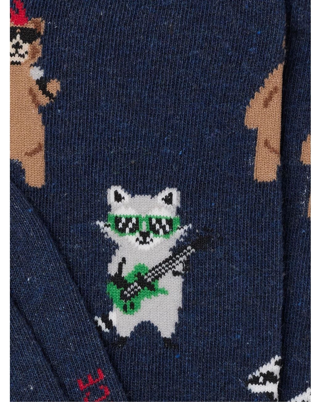 FatFace Blue Fatface Animal Band Socks for men