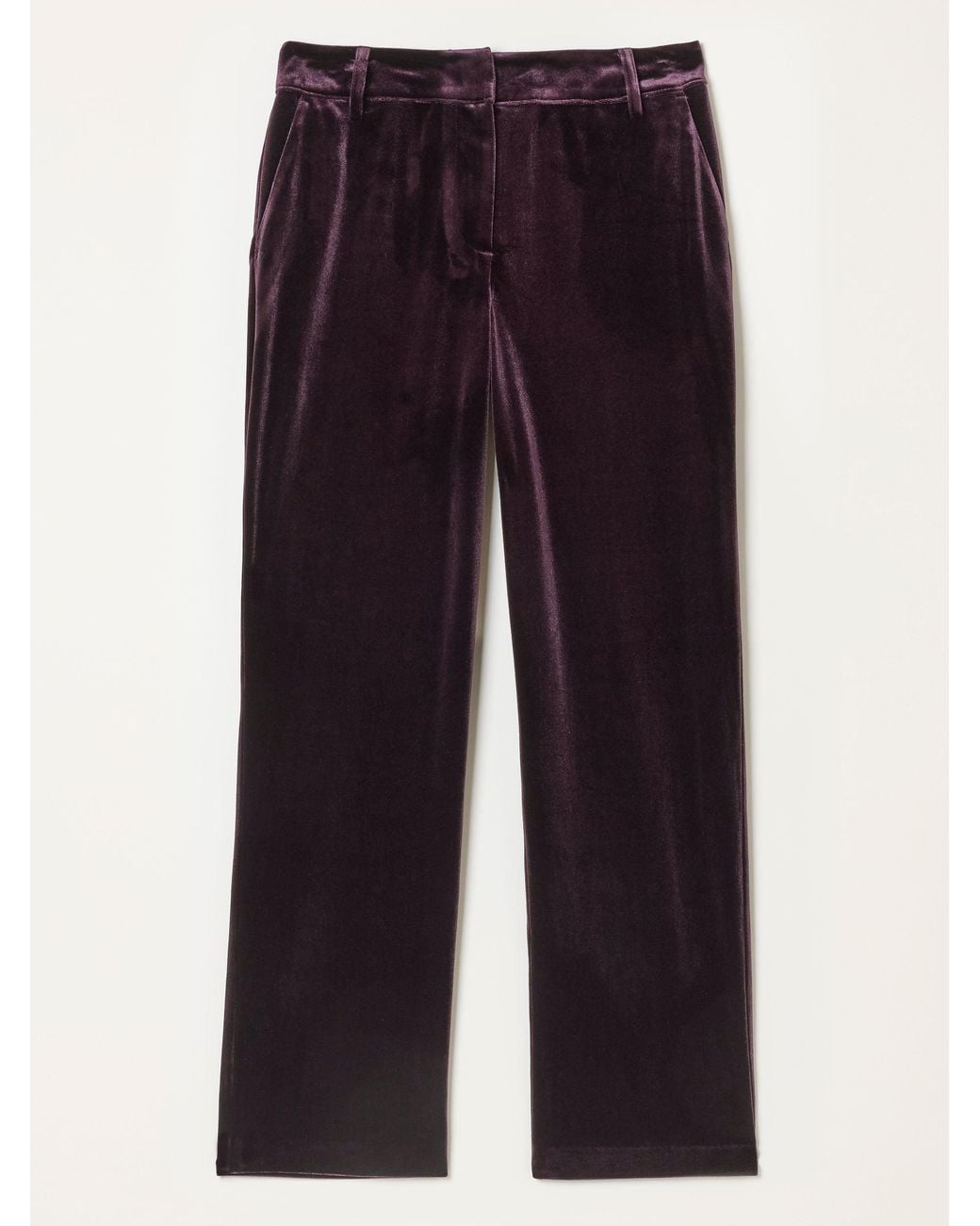 FatFace Black Tilly Tapered Velvet Trousers