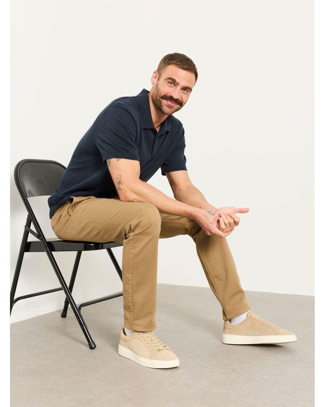 FatFace Natural Carbis Straight Fit Chinos for men