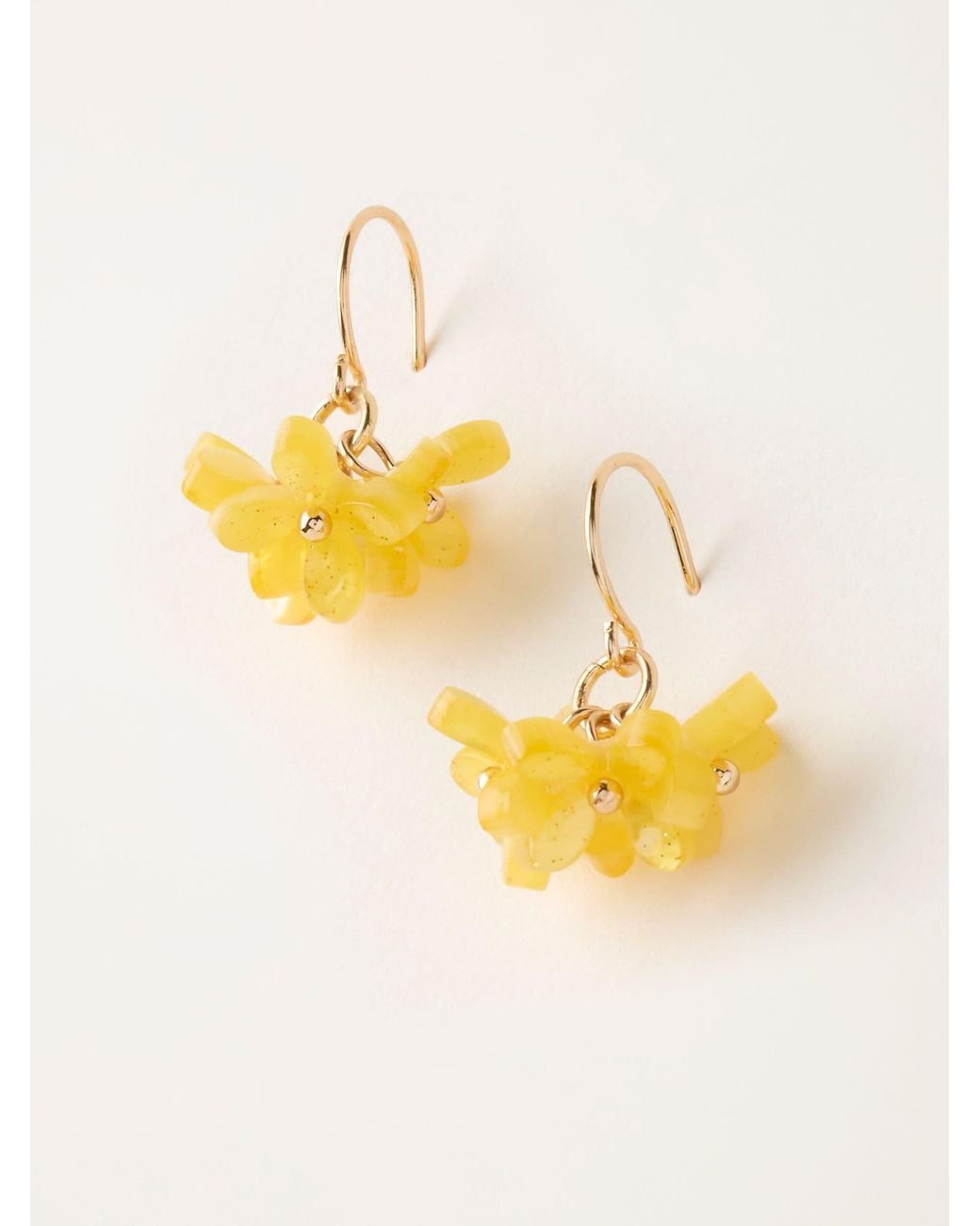 FatFace Metallic Fatface Flower Cluster Earrings