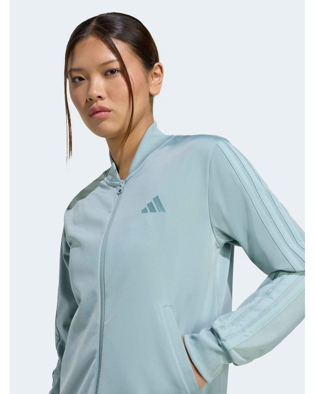 Adidas Blue Essentials 3-Stripes Tracksuit